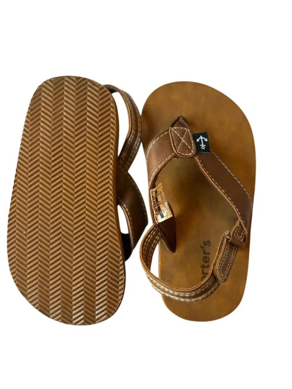 Carter's Size 10 Toddler Boys  Flip Flops